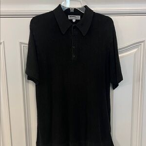 Mondo Di Marco Dark Grey Textured Polo